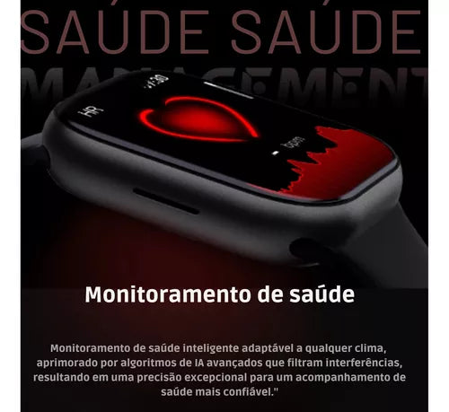 Smartwatch HW9 Pro2 Com 7 Pulseira + Case de proteção. Lançamento 2024 Com chat Gpt Novo
