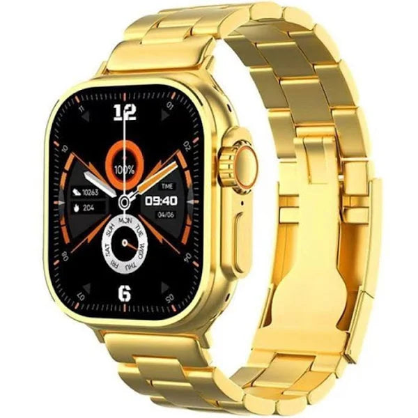 Smartwatch - Serie 9 Gold + 3 Pulseiras